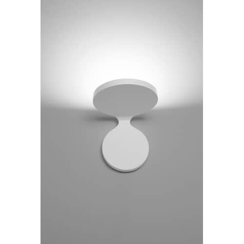 Rea Large LED Wall light metal white / L 17 cm - Artemide - L 17 cm / White - Varnished aluminium