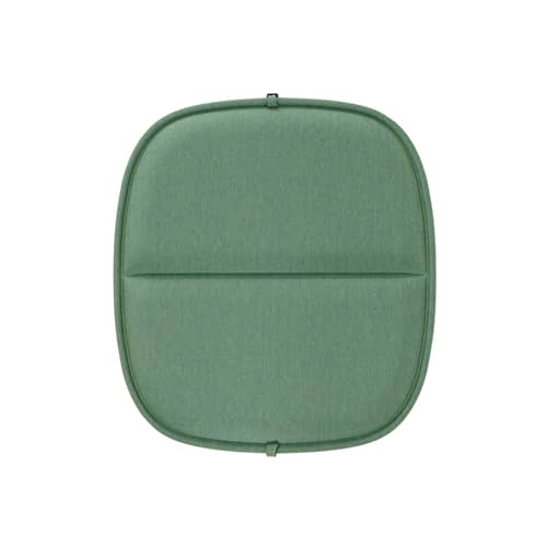  Seat cushion textile green / For the HiRay low armchair - Recycled - Kartell - Dark green - Polyurethane, Recycled fabric