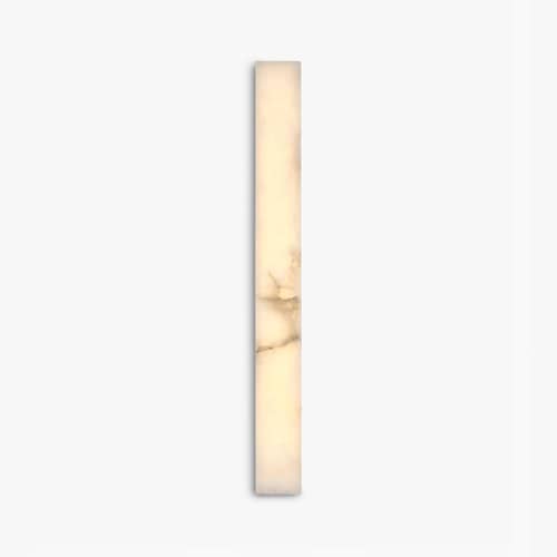 Applique Emerson LED / L 50 cm - Pierre de jade - NV GALLERY - Jade translucide / Or - Fer, Jade