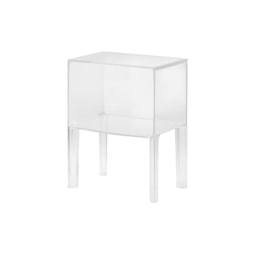 Small Ghost Buster Bedside table by Kartell - Cristal - PMMA