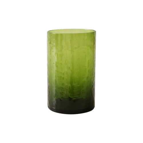 Bicchiere Tube vetro verde / 40 cl - HK LIVING - Verde Oliva - Vetro ruvido
