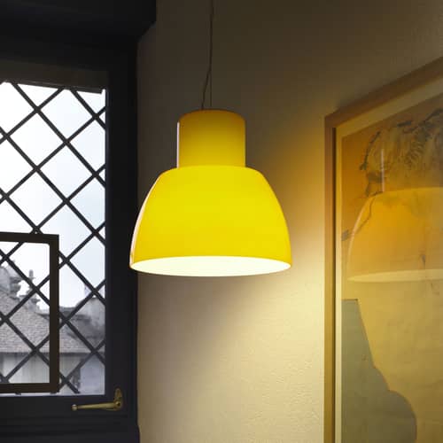Pendelleuchte Lorosae glas gelb / Ø 30 cm - Álvaro Siza, 1999 - Nemo - Gelb Serrento - Glas