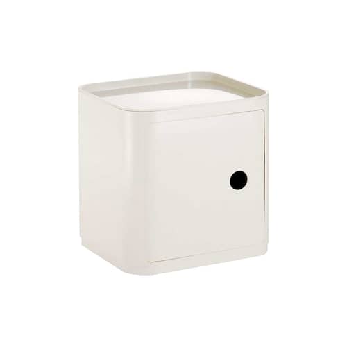 Portaoggetti Componibili materiale plastico bianco Cubo - Kartell - Bianco - ABS