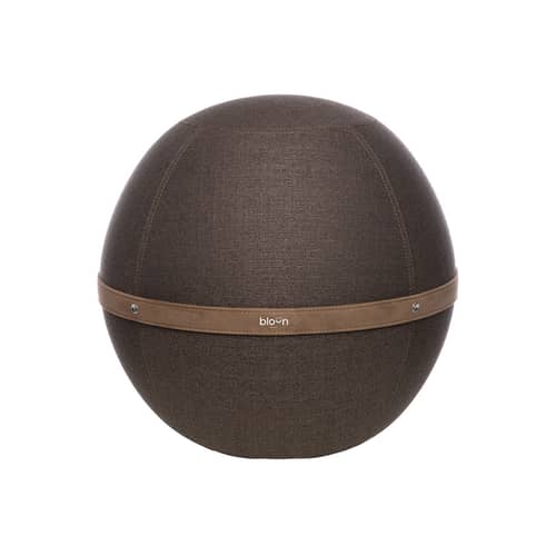 Pouf Original / Siège ergonomique - Ø 55 cm / Tissu chiné - BLOON PARIS - Chocolat - PVC, Tissu polyester