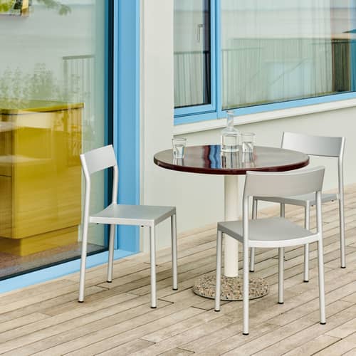 Hay Chair Stackable Stacking chair Type Chair Hay - Grey - Metal | Made In Design