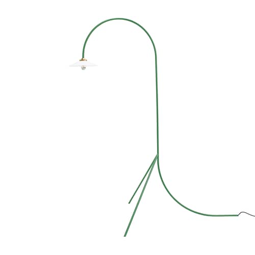 Lampada a stelo Standing Lamp n°1 metallo verde / H 190 cm - valerie objects - Verde - Acciaio, Vetro