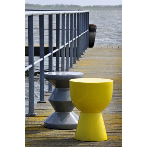 Tabouret Tip Tap - Pols Potten - Bordeaux - Polyester laqué
