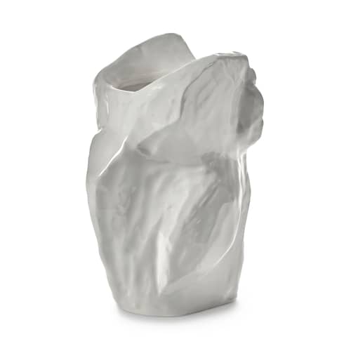 Vase After Midnight Owl  céramique blanc / Small - H 23 cm - Serax - Blanc - Grès émaillé