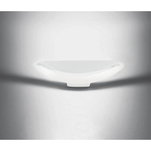 Mesmeri LED Wall light metal white - Artemide - White - Varnished aluminium