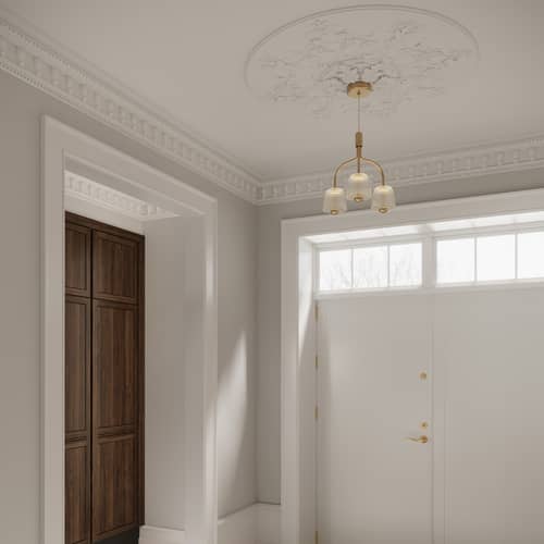 Suspension Asteea 3 LED / Lustre triple - Ø 40 cm - NUURA - Laiton & transparent - Acrylic, Brass
