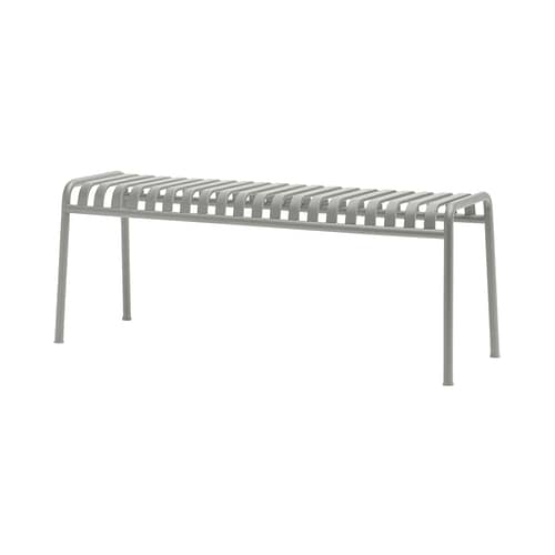 Banc Palissade métal gris / L 120 cm - Bouroullec, 2016 - Hay - Gris clair - Acier laqué époxy