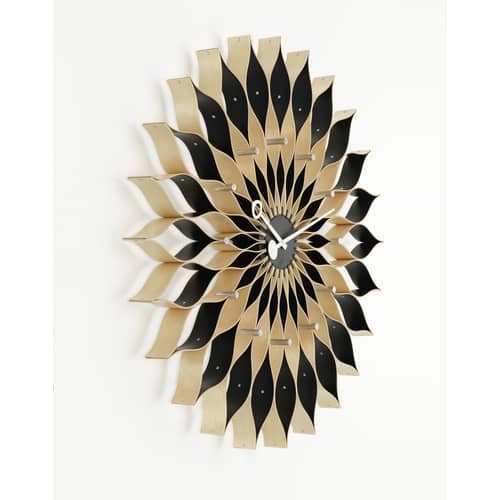 Sunflower Clock Clock natural wood / By George Nelson, 1948-1960 / Ø 75 cm - Vitra - Birch - Birch