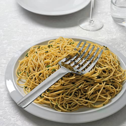 Fourchette à spaghetti Tibidabo métal - Alessi - Acier - Acier inoxydable