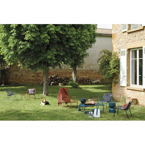 Set de 2 galettes de chaise Color Mix / 41 x 45 cm - Fermob - Ficelle - Mousse, PVC, Tissu acrylique