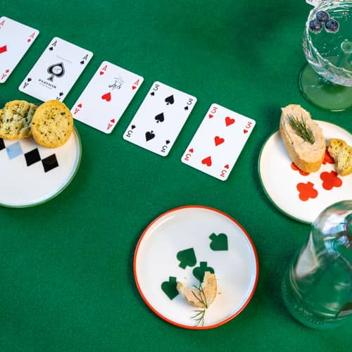 Glasteller Deck keramik bunt / 4er-Set – Ø 13 cm - & klevering - Bunt - Porzellan