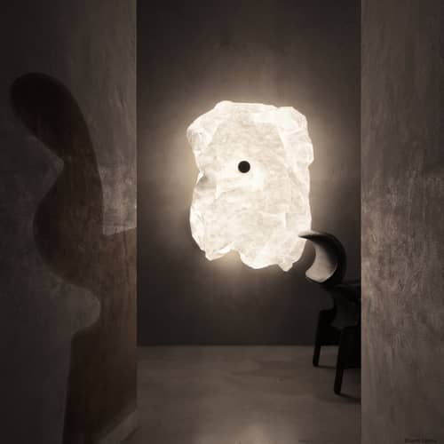Lampada da parete Maap 1 carta bianco / 155 x 155 cm - Parete luminosa modellabile - Flos - 155 x 155 cm - Acciaio, Tyvek
