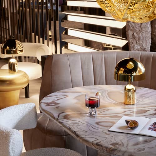 Lampada senza fili ricaricabile Bell LED materiale plastico oro - Tom Dixon - Oro - ABS