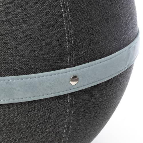 Pouf Original / Siège ergonomique - Ø 55 cm / Tissu chiné - BLOON PARIS - Gris Quartz - PVC, Tissu polyester chiné