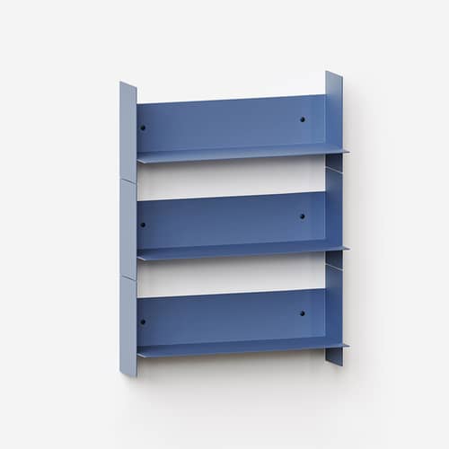 Regal Pli metall blau / B 45 x T 15 cm - TIPTOE - Blau Roche - thermolackierter Stahl