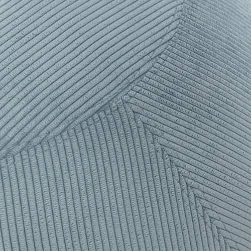 Sitzkissen Côtelé XL textil blau / Ergonomisch - Ø 65 cm / Gerippter Samt - BLOON PARIS - Heidelbeerfarben - gerippter Samt, PVC