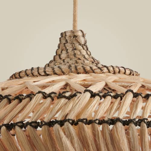 Sospensione Rinjani fibre beige / Ø 50 cm - GOOD&MOJO - Ø 50 cm / Naturale - Abaca