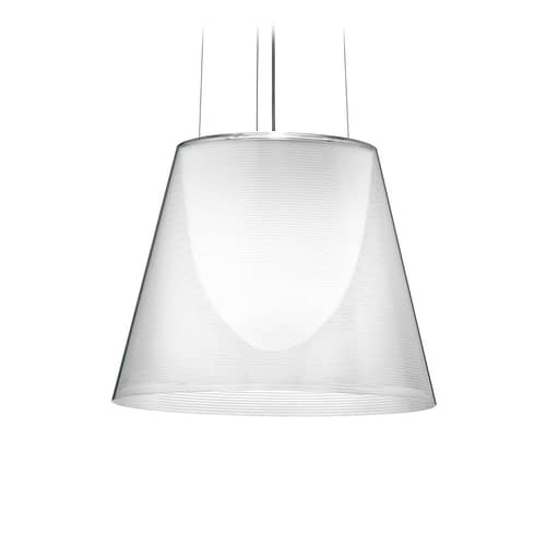 Suspension K Tribe S2 plastique transparent Ø 39.5 cm - Flos - Transparent - PMMA
