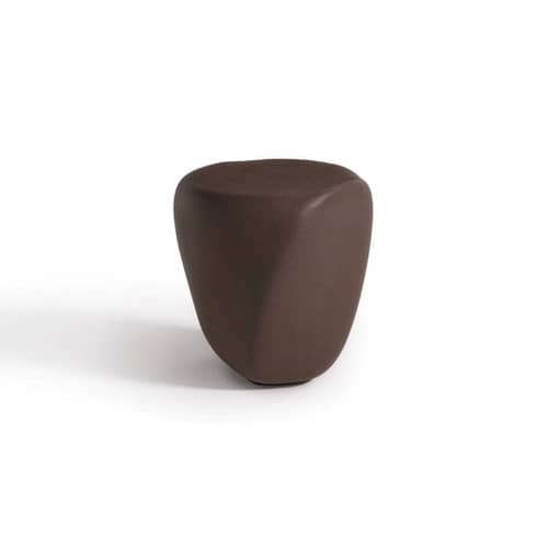 Table d\'appoint Reborn / 40 x 42 x H 45 cm - 100% recyclé - Slide - Marron moka - Écothylène recyclé