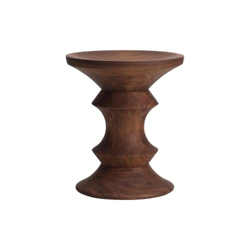 Tabouret Stools bois marron / Modèle C - Vitra - Modèle C / Noyer foncé - Noyer massif