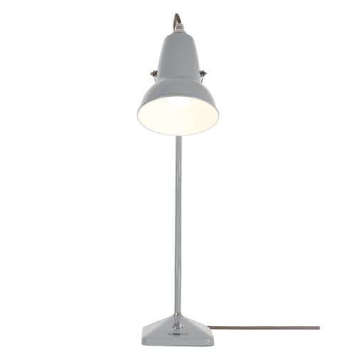 Tischleuchte Original 1227 Mini metall grau / feststehender Arm - H 52 cm - Anglepoise - Taubengrau - Gusseisen, Stahl