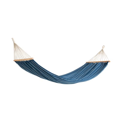 Amaca Outdoor Market tessuto blu / Jasper Morrison - Hay - Blu - Faggio certificato FSC, Tessuto in poliestere riciclato