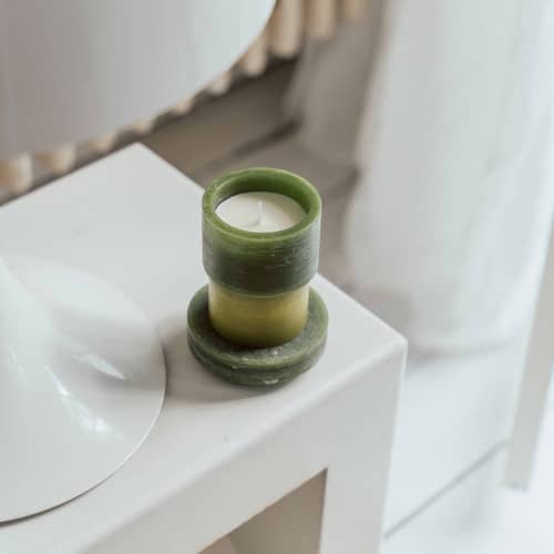 Bougie parfumée Stack Fragrances - Forest Green / 3 modules empilables - Combustion 50 heures - STAN EDITIONS - Forest Green (pin canadien) - Cire de soja, Huile parfumée biologique