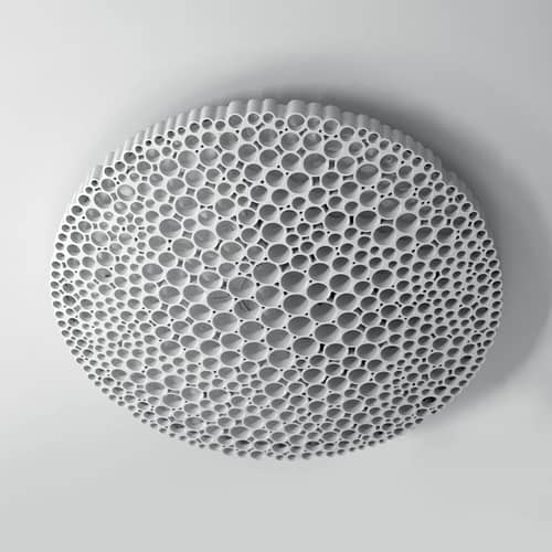 Applique Calipso LED materiale plastico bianco / Ø 52 cm - Si connette allo smartphone - Artemide - Bianco / Connesso (app smartphone) - Tecnopolimero