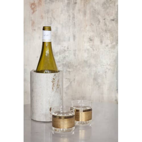Chemistry Glass metal glass gold transparent Glass and copper - Ø 7 cm - Serax - Transparent & Copper - Blown glass, Copper
