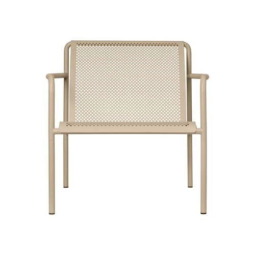 Lounge Sessel Dapple metall beige - Ferm Living - Kaschmir Beige - Verzinkter, pulverbeschichteter Stahl