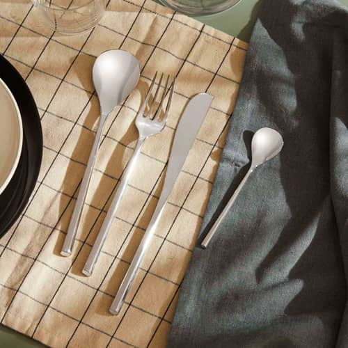 Ménagère Mu métal / Coffret 24 couverts - Alessi - Set 6 personnes / Acier - Acier inoxydable 18/10