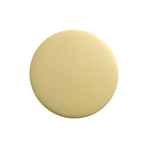 Patère The Dots Wood Medium bois jaune / Ø 13 cm - Muuto - Jaune-beige - Frêne teinté