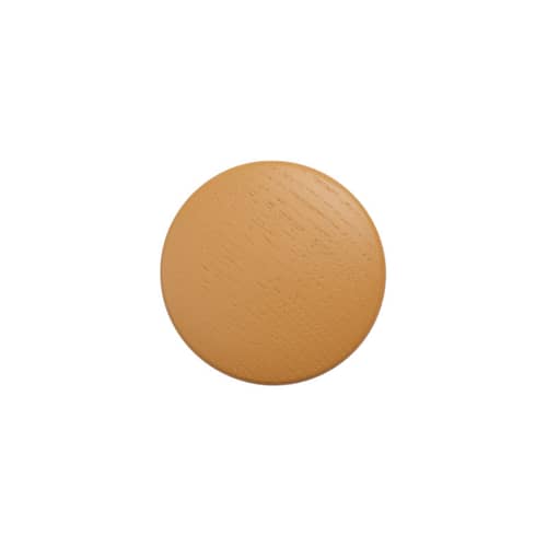 Patère The Dots Wood XS / Ø  6,5 cm - Muuto - Caramel - Frêne teinté