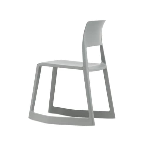 Stapelbarer Stuhl Tip Ton RE plastikmaterial grau / Recycling-Kunststoff - Schrägstellbar & ergonomisch - Vitra - Grau - Recyceltes Polypropylen