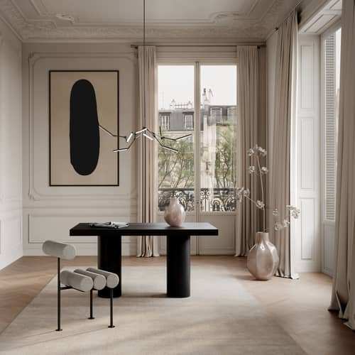Suspension Stick Mini LED / Articulé - 124 x 95 cm - 101 COPENHAGEN - Bronze - Acrylique, Aluminium