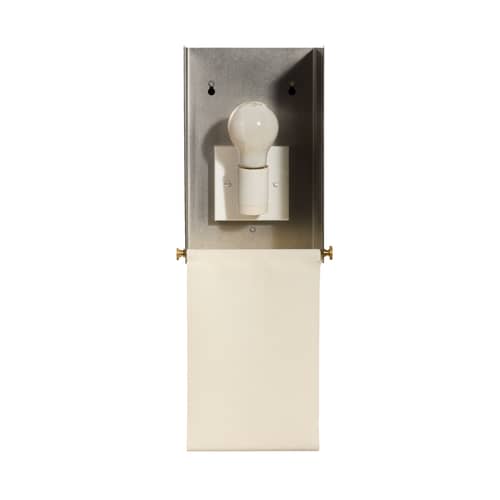 Applique Boxie Petit / H 25 cm - Métal & tissu - Maison Sarah Lavoine - Inox brossé - Acier inoxydable brossé, Laiton
