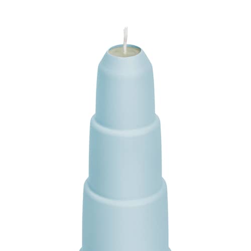 Bougeoir Spire métal bleu Step / H 26 cm - Fatboy - Bleu givré - Aluminium