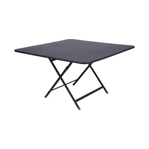 Klapptisch Caractère metall grau / 128 x 128 cm - Fermob - Anthrazit - lackierter Stahl