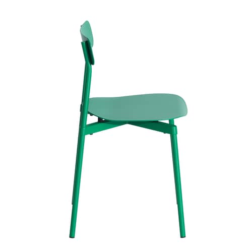 Chaise empilable Fromme / Aluminium - Petite Friture - Vert Menthe - Aluminium