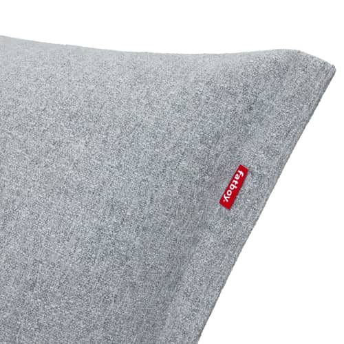 Chauffeuse The BonBaron Slim / INDOOR - Tissu bouclé recyclé - Fatboy - Gris (tissu bouclé) -  Micro-billes EPS, Fibre polyester, Flocons de mousse, Tissu bouclé recyclé