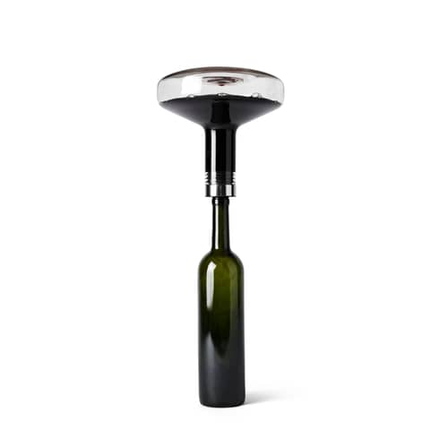 Deluxe Decanter glass transparent 1.4 L - Audo Copenhagen - Transparent - Glass, Plastic, Silicone, Stainless steel