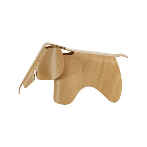 Eames Elephant (1945) Decoration natural wood / L 78.5 cm - Plywood - Vitra - Chestnut tree - Chestnut plywood