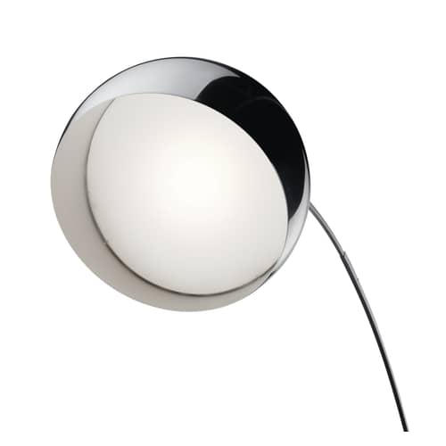 Lampadaire Arco LED / H 240 cm - Achille Castiglioni, 1962 - Flos - Acier / Marbre blanc - Acier inoxydable, Aluminium poli, Marbre de Carrare