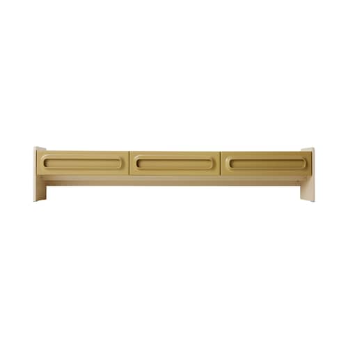 Mobile TV Space legno verde / Cassetto a 3 cassetti - L 200 x H 39 cm - HK LIVING - Verde salvia / Crema - MDF laccato