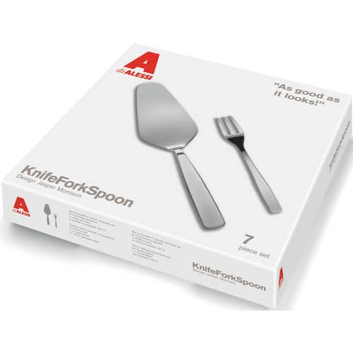 Pelle à tarte KnifeForkSpoon métal - Alessi - Acier brillant - Acier inoxydable 18/10