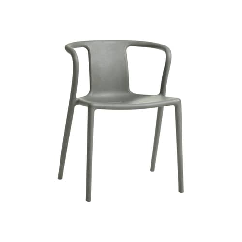 Poltrona impilabile RE Air-Armchair materiale plastico grigio / Riciclato - Jasper Morrison, 2000 - Magis - Grigio (riciclato) - Plastica riciclata